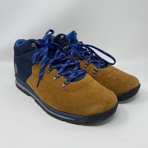 Timberland Men's GT Rally Shoes Blue/Tan Fabric-Suede Size 13 M
